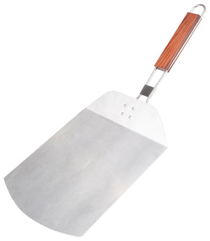 Omaha Pizza Spatula, 9-1/2 in W Blade, Stainless Steel Blade, Wood Handle (BBQ-37240B)