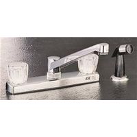 Boston Harbor 1.8 GPM Kitchen Faucet, 2-Handle, ABS, Chrome Plated, Knob Handle (PF8211A)
