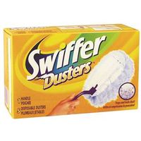 Swiffer 11804 Duster Starter Kit, Fiber Head, Plastic Handle, 6 in L Handle, 5CT