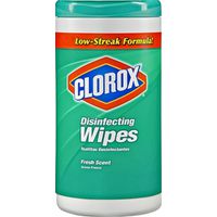 Clorox 01656 Disinfecting Wipes Can, Fresh Scent, White Disinfecting Wipes