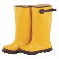 Diamondback RB001-13-C Over Shoe Boots, Size 13, Yellow, Rubber Upper, Slip-On Closure