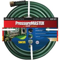 Swan SN7958050 Kink-Free Garden Hose, 50 ft L, Non-Vinyl Resin, Green, 5/8"