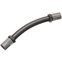 Carlon UAFAD Flexible Elbow, 1/2 in Trade Size, 0 to 90 Deg Angle, Neoprene/PVC, Gray