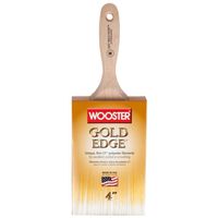 Wooster 5237-4 Paint Brush, 4 In W, 3-15/16 In L, Polyester Bristle, Wall Handle