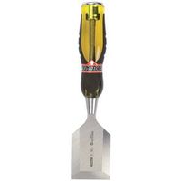 STANLEY 16-981 Fat Max Chisel, 2 In Tip, 9 In OAL, Carbon Steel Blade, Ergonomic Handle