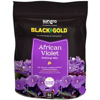 Sun Gro Black Gold African Violet Potting Mix, Granular, 8 QT, Brown/Earthy, 240 Bag