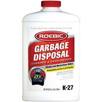 Roebic K-27-Q Cleaner and Deodorizer, 1 qt Liquid, Blue QT Garbage Disposal Cleaner