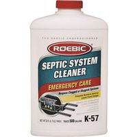Roebic K-57 Liquid Septic System Cleaner, Clear, 1 qt