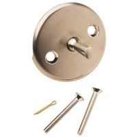 Plumb Pak PP826-1BN Triplever Faceplate, Brushed Nickel, For Bath Drains