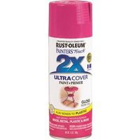 Rust-Oleum Painter's Touch 2X Ultra Cover Spray Paint, Gloss, Berry Pink, 12 oz Aerosol Can