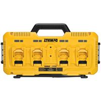 DEWALT DCB104 Battery Charger, 12V/20V Input, 60 Min Charge, Fast Li-Ion 4 Port