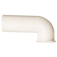 Plumb Pak Plastic Disposal Drain Elbow, White, Compatible with InSinkErator Disposals