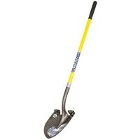 Vulcan 34541 PRL-F Shovel, 14 Ga Carbon Steel Blade, Fiberglass Handle, 48 In L Handle
