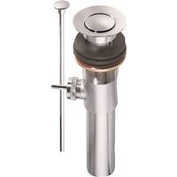 Plumb Pak PP820-77 Lavatory Pop-Up Assembly, 1-1/4 in Connection, Brass, Chrome