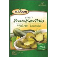 Mrs. Wages Bread and Butter Pickle Mix, 5.3 oz Pouch