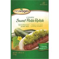 Mrs. Wages Sweet Pickle Relish Mix, 3.9 oz Pouch