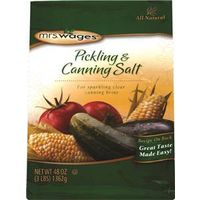 Mrs. Wages Pickling and Canning Salt, 48 oz Pouch