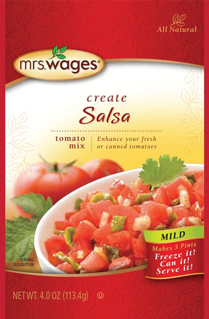Mrs. Wages Salsa Tomato Mix, Mild, 4 oz Pouch