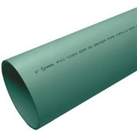 Charlotte Pipe 6" x 10' PVC Pipe, Green (S/M 06006 0600)