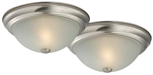 Boston Harbor F51WH02-1006-BN Flush Mount Ceiling Fixture, 2LT 13in, Brushed Nickel