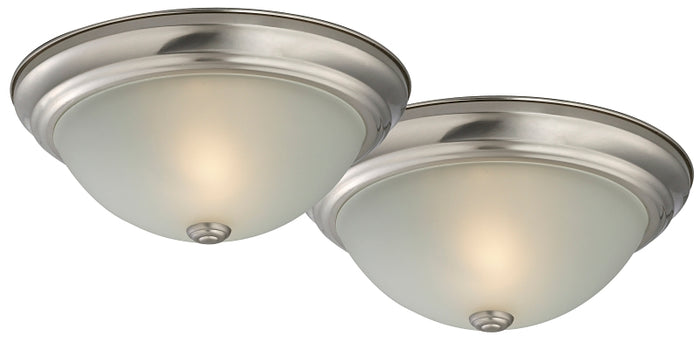 Boston Harbor F51WH02-1006-BN Flush Mount Ceiling Fixture, 2LT 13in, Brushed Nickel