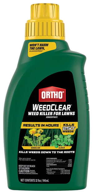 Ortho 0204710 Concentrated Lawn Weed Killer, Liquid, 32 oz Bottle