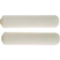 Linzer MR200-2-6 Roller Cover, White, 1/4 in Nap, 6 in L, Foam Cover, 6/PK