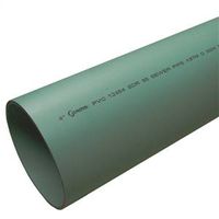 Charlotte Pipe 4" x 10' SDR 35 PVC Pipe, Green (S/M 06004 0600)