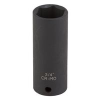 Vulcan MT6580117 Deep Impact Socket, 3/4 in, 3/8 in Drive, 6-Point, Chrome Molybdenum Steel