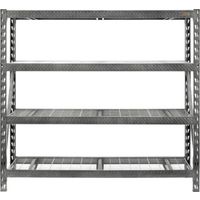 Gladiator 4-Shelf Rack, 8000 lb Capacity, 77" OAW, 24" OAD, 72" OAH, Hammered Granite