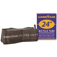 Kent 91078 Bicycle Tube, Butyl Rubber, Black, 24" x 1-3/4" to 2-1/8" W Bicycle Tires