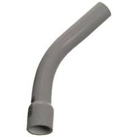 Carlon UA7ADB-CTN Elbow, 45 Deg Angle, 1/2 In Bell End, PVC, Gray, 1/PK