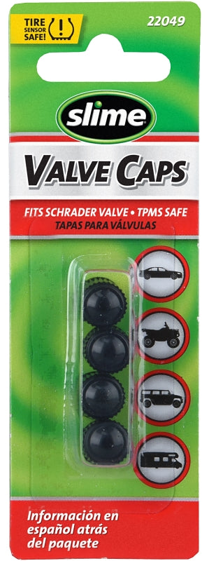 Slime Valve Cap, Plastic Standard Black (22049)