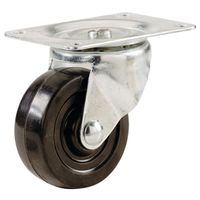 Shepherd Hardware Swivel Caster, 4 in Wheel, 4.5 in L x 4.1 in W x 5.8 in H, Plate 4-1/8 x 5 in