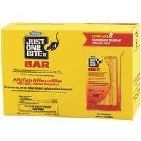 Starbar Just1Bite Mouse Killer, 8 lb Bait, 8CT 16OZ Bar, Brown/Yellow