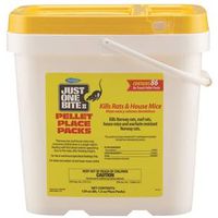 Starbar Just1Bite Mouse Killer, 1.5 oz Bait, Green, 86CT Pellet