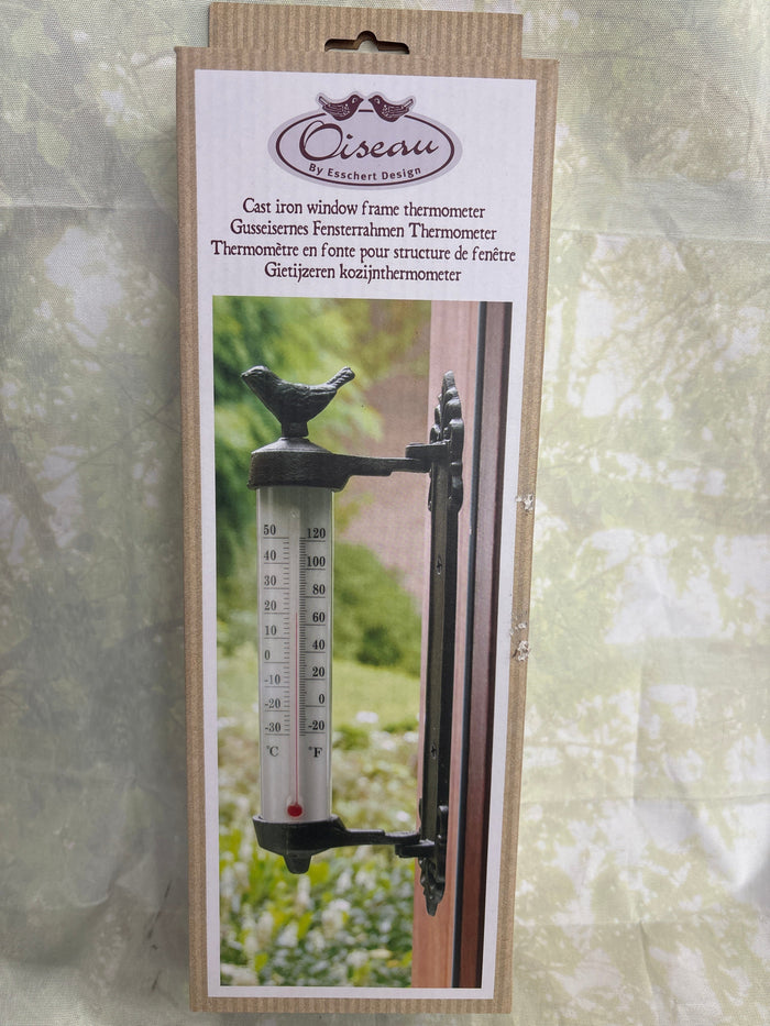 Cast Iron Bird Thermometer