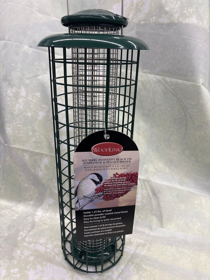 Caged Sunflower Bird Feeder