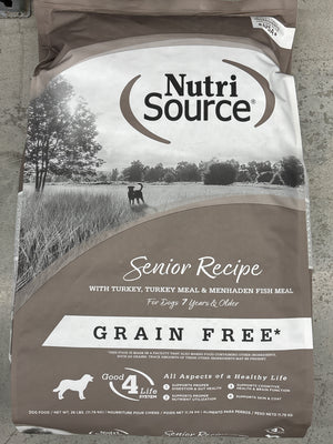 NutriSource Grain-Free Senior Dog Food (26 lbs)