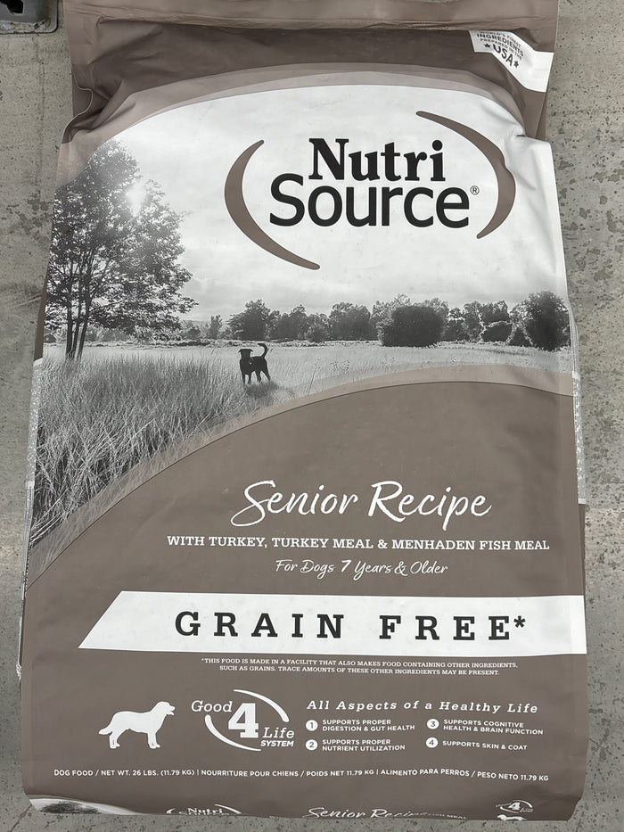 NutriSource Grain-Free Senior Dog Food (26 lbs)