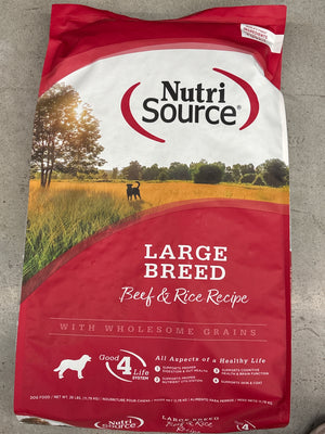 NutriSource Large Beef Dog Food (26 lbs)