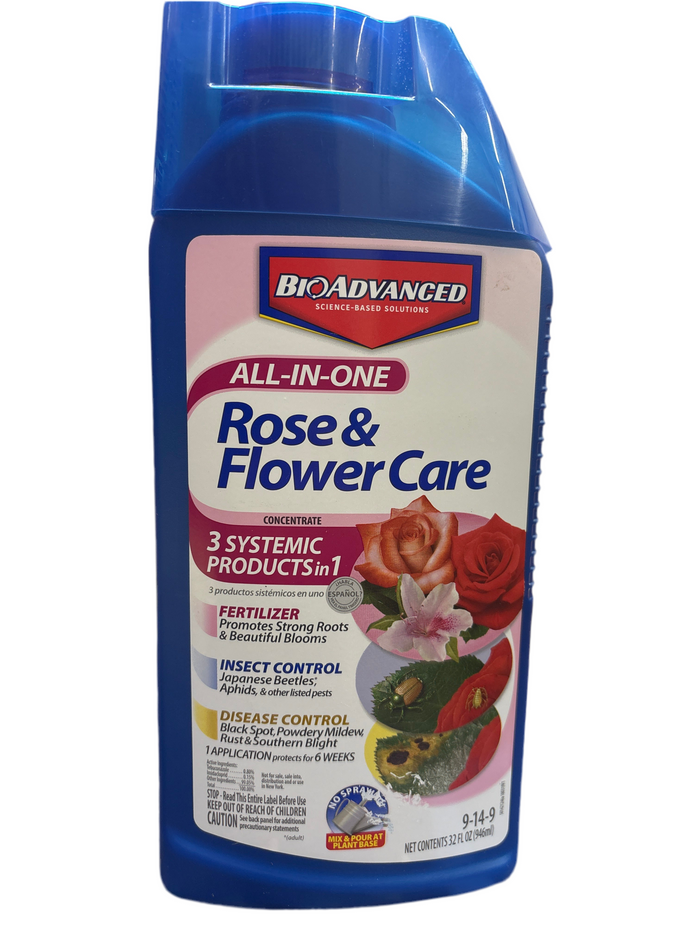 BioAdvanced 701260B Rose and Flower Care Liquid Spray, 32 oz Bottle