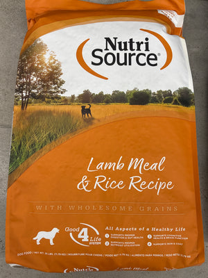 NutriSource Lamb Recipe Dog Food (26 lbs)