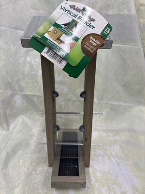 Galvanized Farmhouse Vertical Bird Feed Feeder