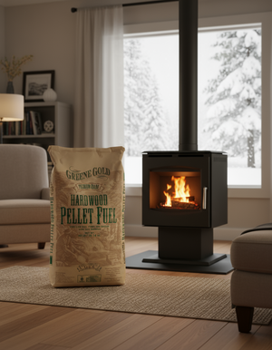 Greene Gold Hardwood Pellet Fuel (Wood Burning Pellets) - 40 lb. Bag