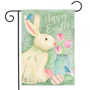 Easter Bunny & Tulips Flag