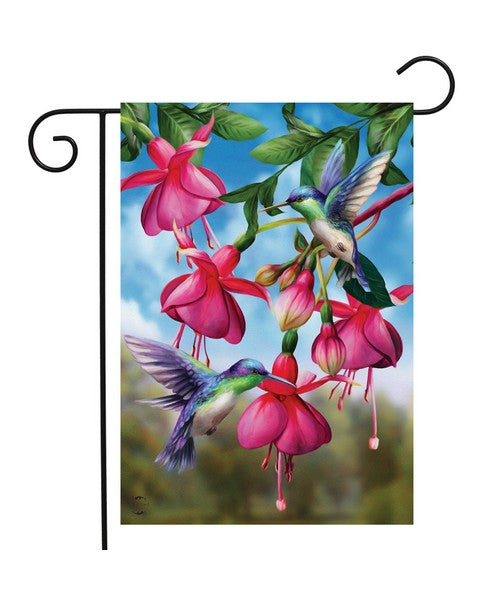 Hummingbird Garden Flag - Vibrant Design for Outdoor Decor