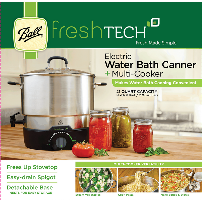 Ball EasyCanner Electric Water Bath Canner, 21 Qt Capacity