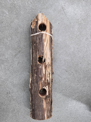 6-Plug Suet Log Without Perch