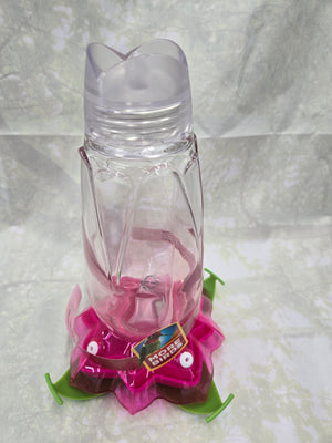 Purple Floral Bird Feeder - 12 oz